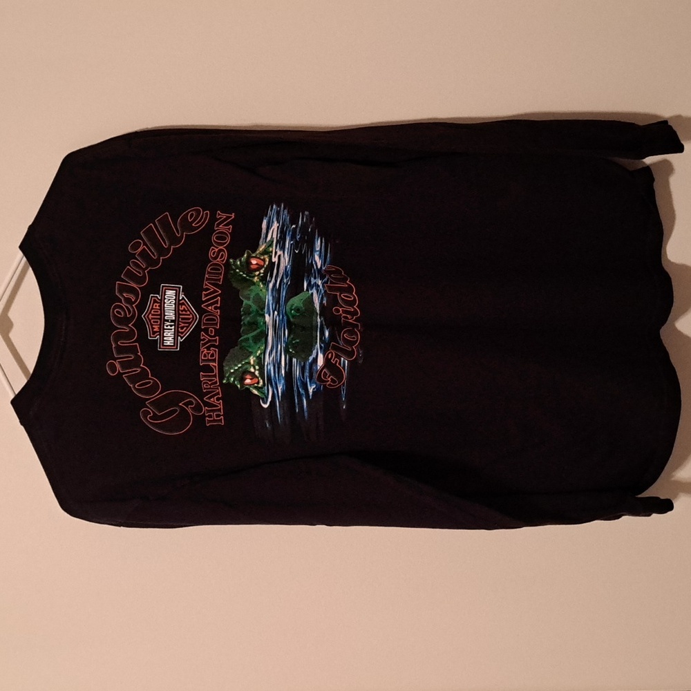 Harley-Davidson Black Shirt with Festive Logo. Size XL. - Picture 5 of 5